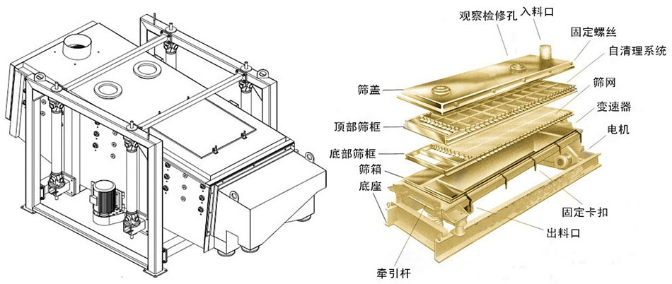 产品内部部件结构图纸展示