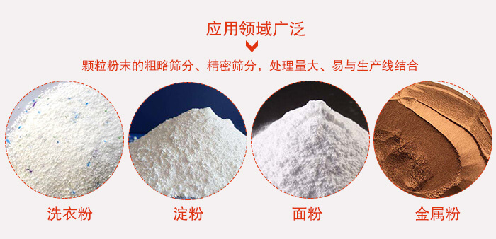 直排振动筛应用范围展示图